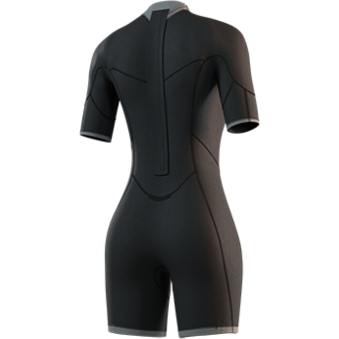 2025 Mystic Womens Brand 3/2mm Back Zip Flatlock Shorty Wetsuit 35000.250064 - Dark Olive